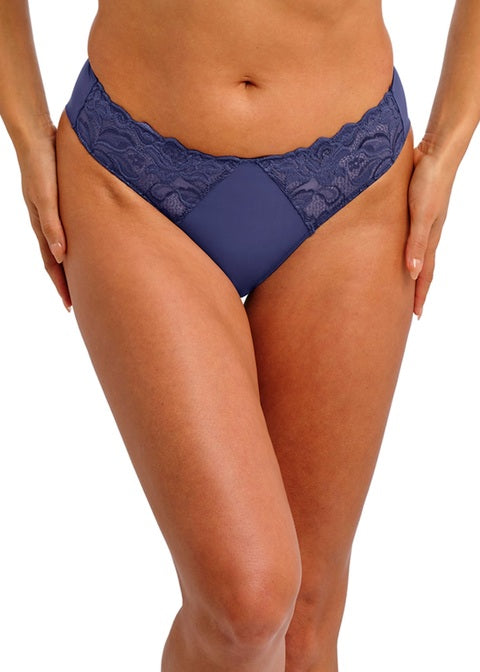 Eglantine Dark Azure – Slip aus Stretch-Spitze